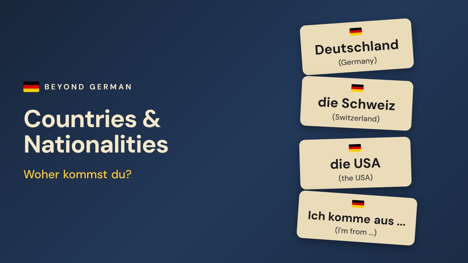 Countries in German: Nationalities, Languages & Where You're From