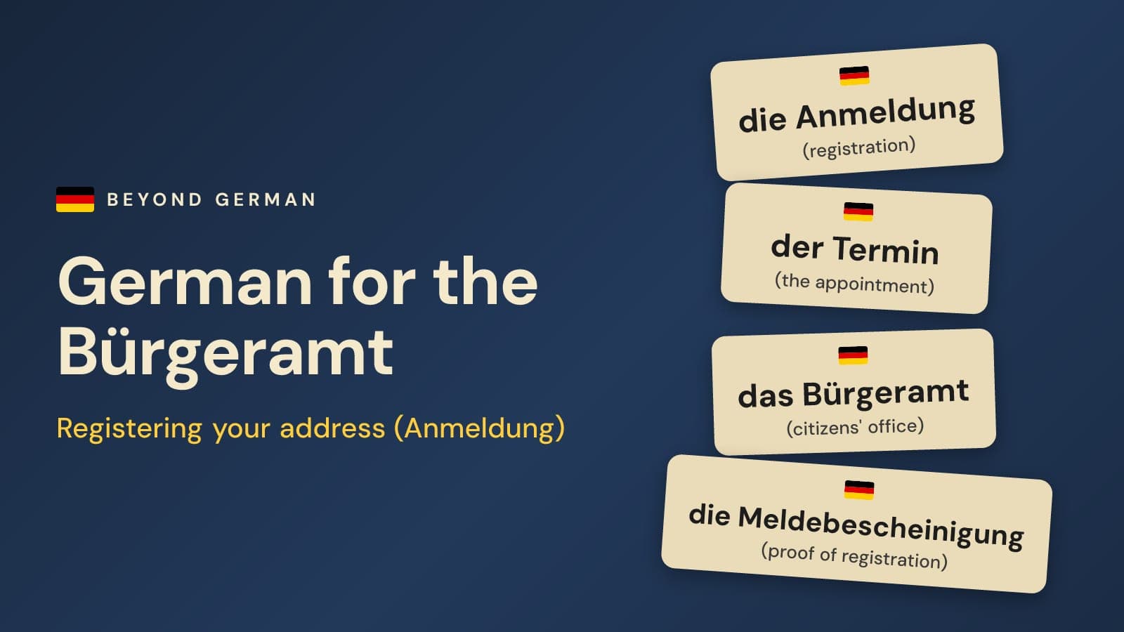 Anmeldung in Germany: German Phrases for the Bürgeramt
