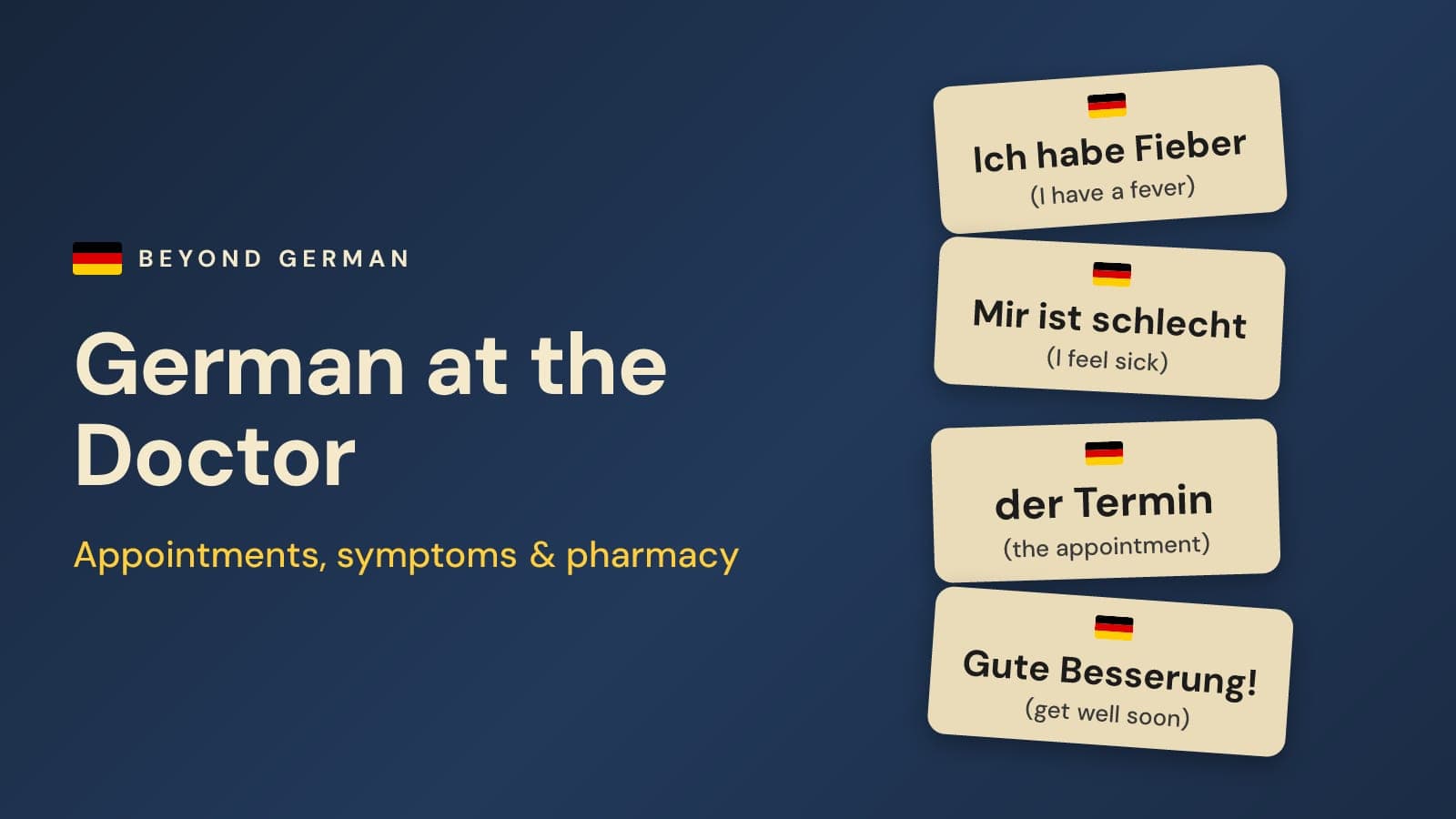 German at the Doctor: Phrases for Appointments & Symptoms