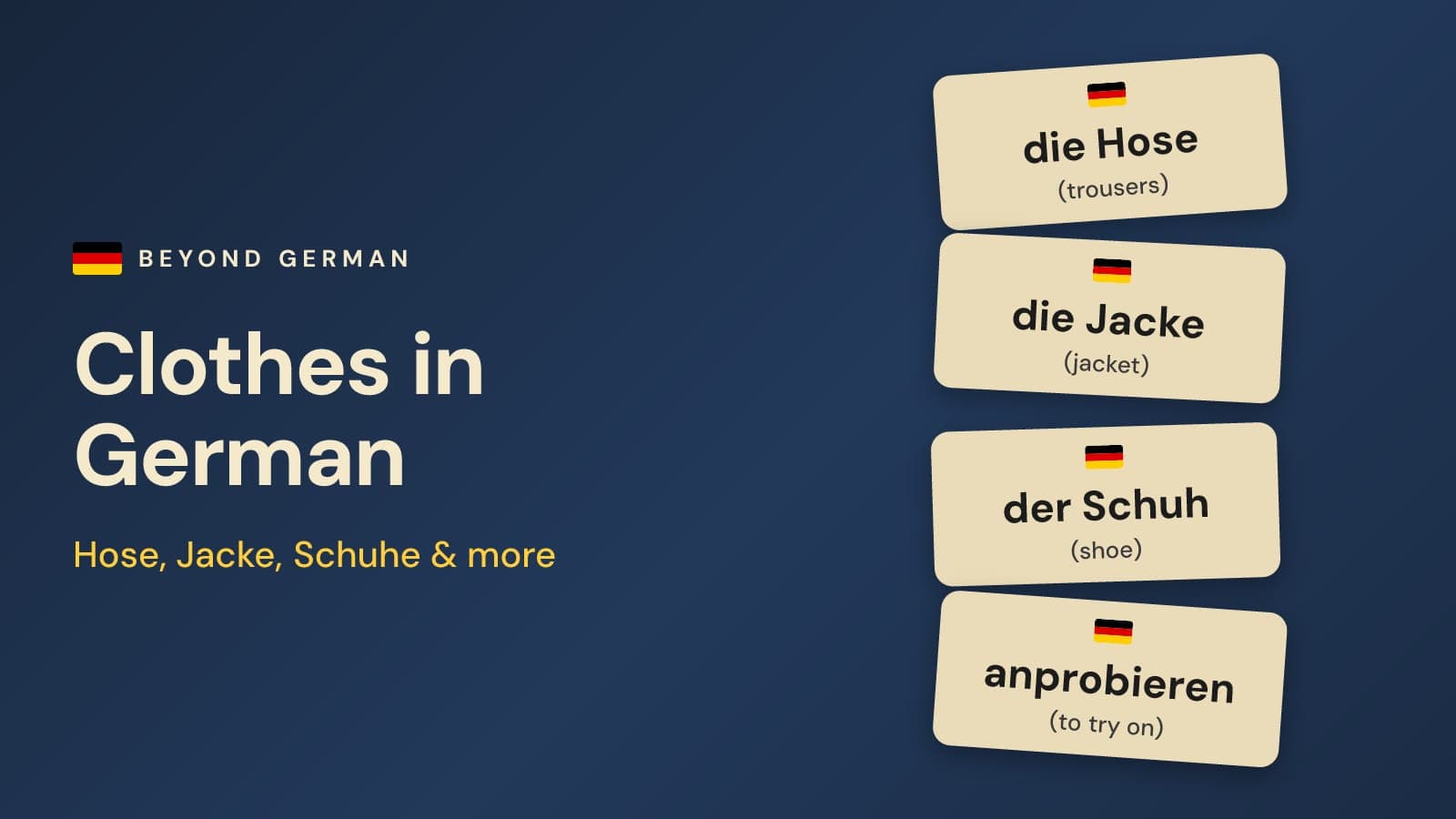 Clothes in German: Clothing Vocabulary With Articles & Plurals