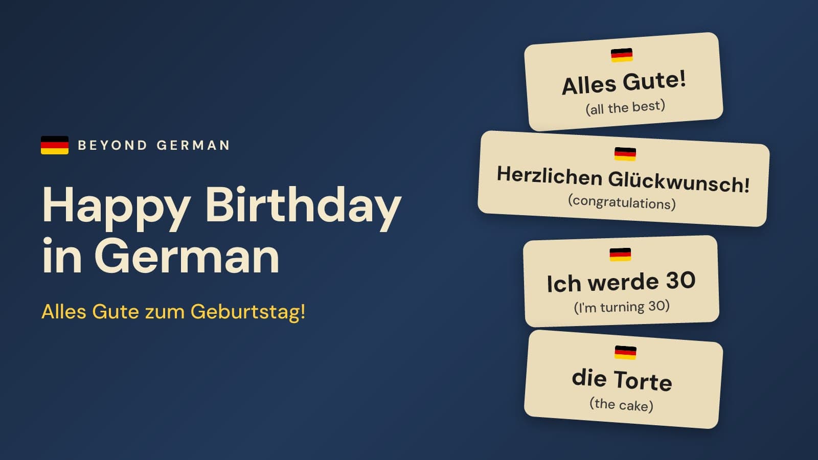 Happy Birthday in German: Alles Gute zum Geburtstag & Wishes