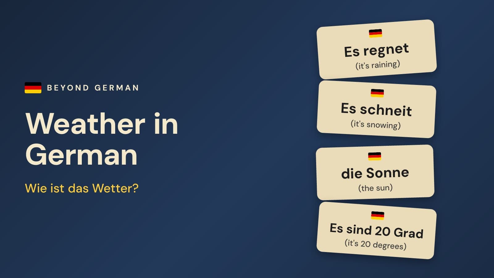 Weather in German: Wie ist das Wetter? Words, Phrases & Idioms